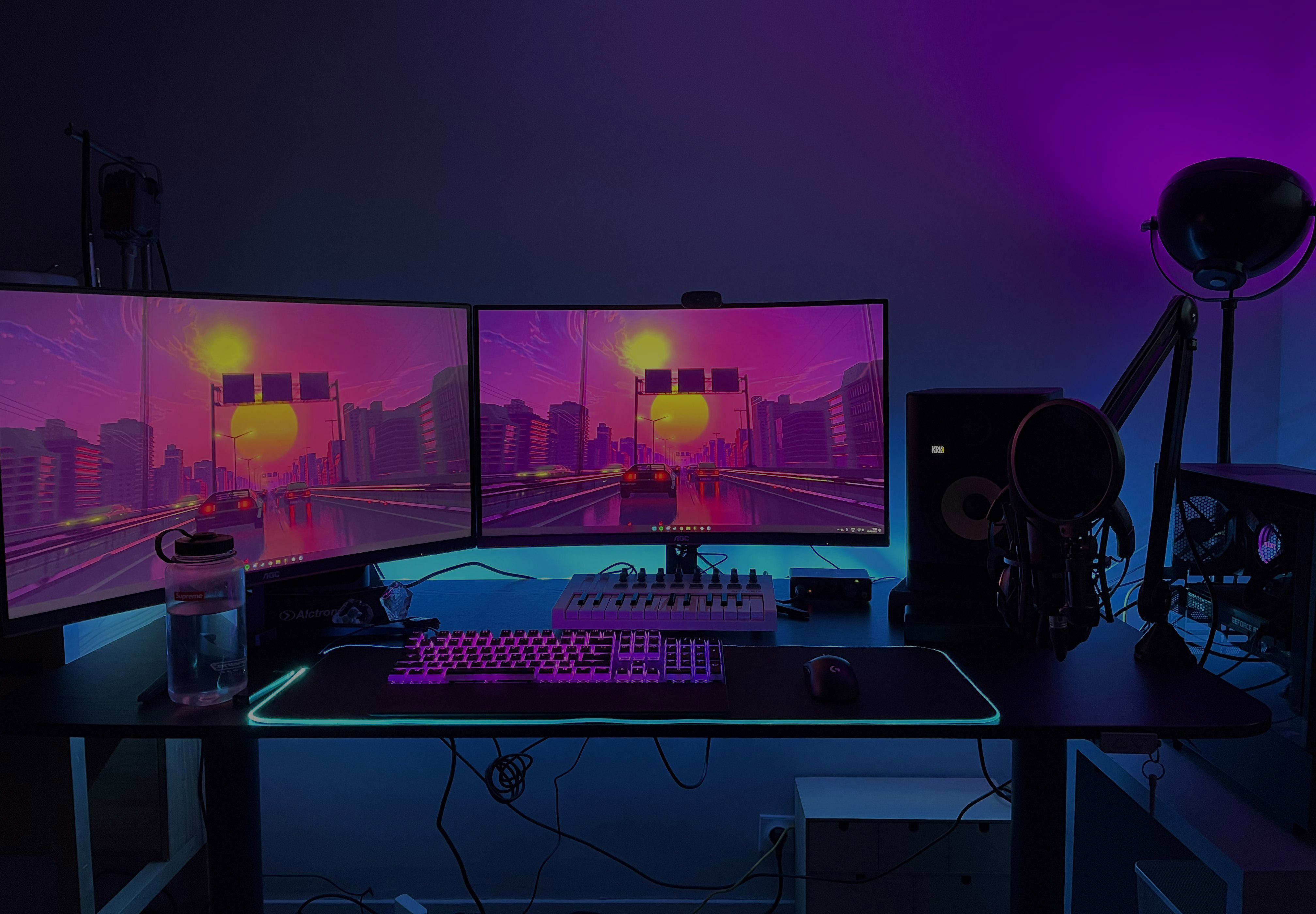 Gaming chair closeup